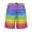 Watercolor Rainbow Colors, variant on Men’s Sleep Shorts Relaxed Fit Lounge Pants with Pockets Mens Pajama Loungewear Home Wear Comfort Watercolor Rainbow Colors Small