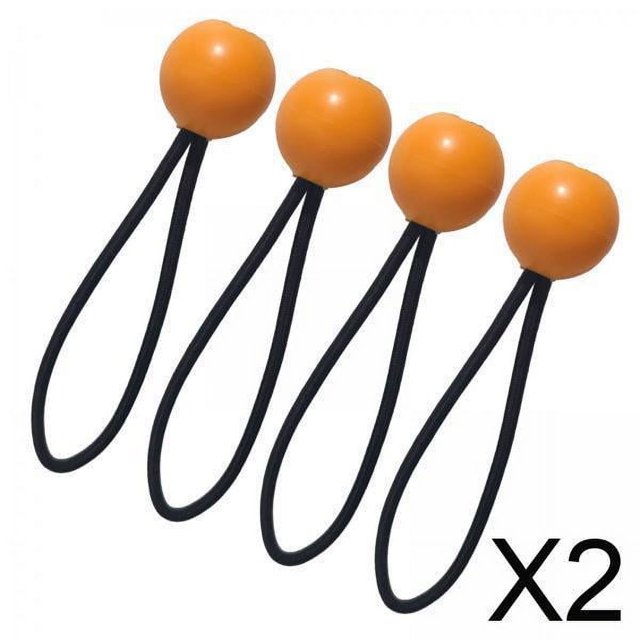 2x4x Cuerdas Elásticas Correas De Con Bola Para Carpas Mangueras De Sujeción De Carga Alambre De 10 Cm