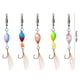 thumbnail image 2 of 5 señuelos de pesca metálicos trenzados, cebos giratorios de 360 ​​grados con cucharas de plumas, accesorios de pesca, 2 of 8