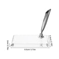 thumbnail image 5 of Raindrops 3pcs European Style Pen Holder Single Pen Holder Pen Stand Desk Pen Holder Base Acrylic Pen Accessory, 5 of 8