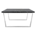 thumbnail image 3 of SAFAVIEH Carmen Modern Glam Square Coffee Table, Black Marble/Chrome, 3 of 7