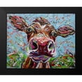 thumbnail image 2 of Vitaletti, Carolee 14x12 Black Modern Framed Museum Art Print Titled - Cow From Another Planet II, 2 of 5