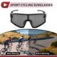 thumbnail image 3 of 1 juego de gafas de montar para motocicleta anti-reflejo de tri-acetato de celulosa, gafas de sol para deportes al aire libre para motocross, bicicleta de tierra, ATV, lente negra, marco negro y gris, 3 of 6