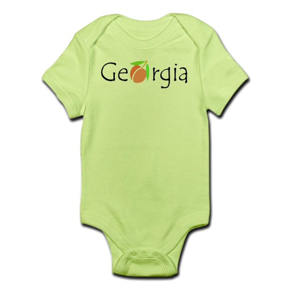 CafePress - Georgia Peach Infant Bodysuit - Baby Light Bodysuit