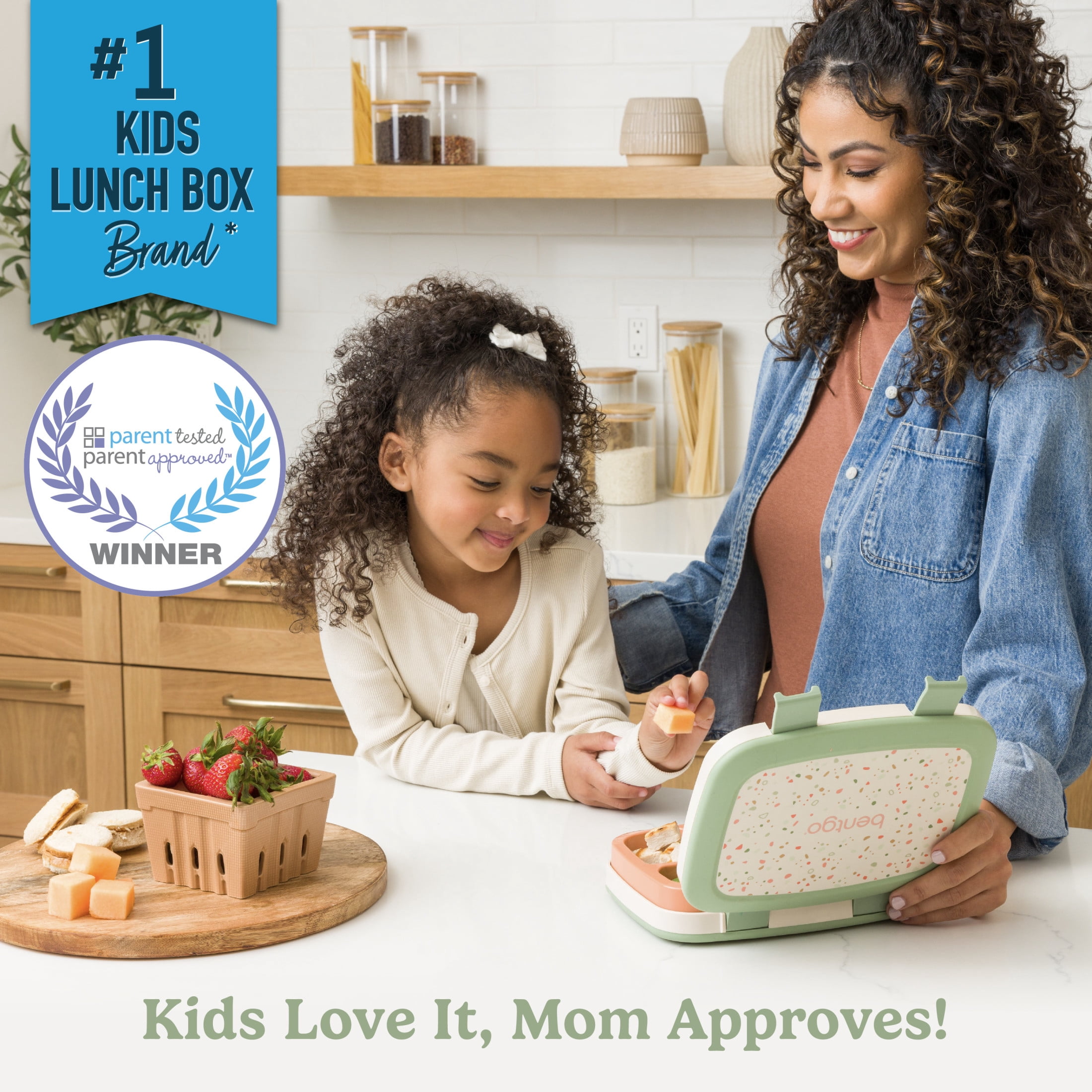 Bentgo Kids 5-Compartment Leak-Proof Bento-Style Lunch Box (Whimsy & Wonder Collection) - Ideal for Ages 3-7, Drop-Proof & Durable, Dishwasher Safe, & Made with BPA-Free Materials (Geo Speckle)