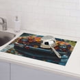 thumbnail image 6 of Yiaed Flower Covered Vintage Car Print Highly Absorbent Microfiber Kitchen Counter Mat, Dish Drying Pad for Dishes, Utensils, Pots and Pans, Large 18" x 24", 6 of 7