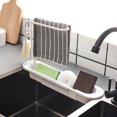 thumbnail image 4 of CNKOO Sink Drain Shelf Sink Drain Shelf Double Layer Detachable Telescopic Towel Bar Draining Rack Kitchen Accessories for Home, 4 of 6