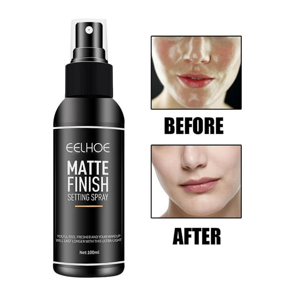 spray fijador de maquillaje,spray fijador de maquillaje Matte Finish hidratante,Spray fijador de maquillaje matificante de larga duración,100ml Pequeños Controles Ligeros Brillo Refresca,Oil Yinane spray fijador de maquillaje