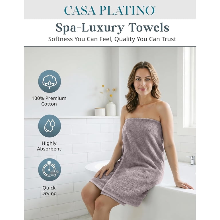 Casa Platino 24-Piece Premium Towel Set, Platinum photo 2