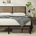 thumbnail image 3 of Zinus 35" Kai Bamboo and Metal Platform Bed Frame, Full, 3 of 11