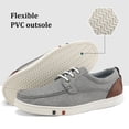 thumbnail image 5 of Bruno Marc Men's Grey Oxford Sneakers Dress Shoes JH19001M Size 10 M US, 5 of 6