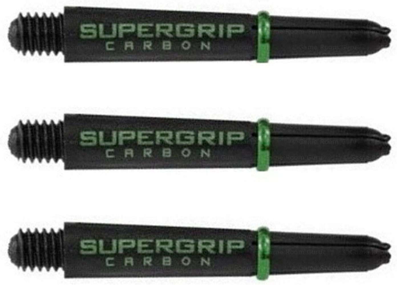 HARROWS SUPERGRIP CARBON SHAFTS BLACK WITH GREEN SHORT 