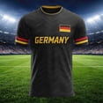 thumbnail image 4 of WAYUTE Men's Germany Soccer T Shirt Short Sleeve Athletic Fit Crew Neck Tee with DIY Name Number Patriotic Flag Sport Top for Game Days, 4 of 7