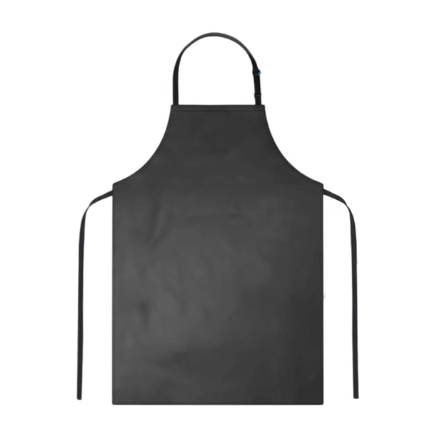 Delantal de chef de PVC impermeable, resistente al aceite y ligero, delantal para lavar platos y cocinar, color negro.