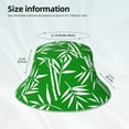 thumbnail image 3 of KLL Bamboo Bucket Hat for Women Men Packable Travel Beach Sun Hat Outdoor Rave Accessories Reflective Fisherman Cap, 3 of 7
