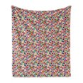 thumbnail image 1 of Geometric Soft Flannel Fleece Throw Blanket, Agular Triangle Pattern Polygons in Rainbow Colors Ornate Illustration, Cozy Plush for Indoor and Outdoor Use, 50" x 60", Multicolor, by Ambesonne, 1 of 6