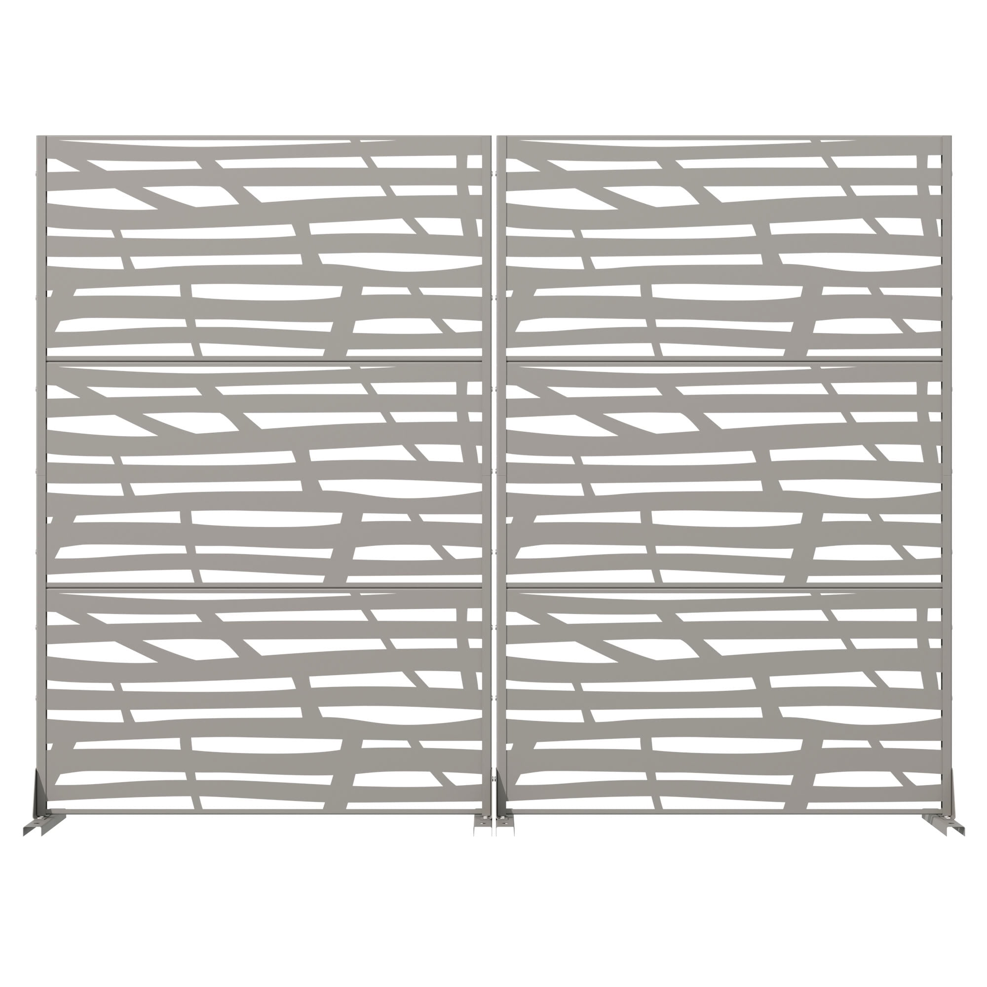 MAYEERTY 72*47in Outdoor Privacy Screen, Deck & Backyard Metal Privacy Fence, Privacy Panel for Patio, Balcony, Garden