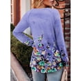 thumbnail image 4 of KISSMODA Womens Top Long Sleeve Shirts for Women Cute Ladies Top Fashion Fall Tops Tunic Tops Blouses, 4 of 4