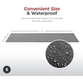 thumbnail image 3 of Equipment Mat – Multiple Size Options – Non-Slip Floor Protection Pad for Treadmill, Bike, Elliptical, Yoga or Standing Desk and other Exercise Equipment Small 51, 3 of 4