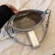 thumbnail image 3 of Bolsa A Cuestas Bolsa Hobo para mujer, Bolsa para axila con cadena, Bolsa de mano informal de cuero PU sólido para mujer, monedero suave Sywqhk Para Estrenar, 3 of 9