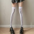 thumbnail image 2 of Yoyauz Halloween Bloody Over Knee Stockings Ladies Girls Stockings Over Knee Socks Blood Socks Cosplay Props Skeleton Nurse, 2 of 6