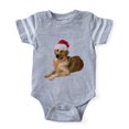 thumbnail image 1 of CafePress - FIN Santa Golden Retriever - Cute Infant Baby Football Bodysuit, 1 of 1