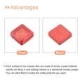 thumbnail image 4 of Mosaico Azulejos Vidrio Unique Bargains 1 x 1cm Rojo 100uds (100g), 4 of 7