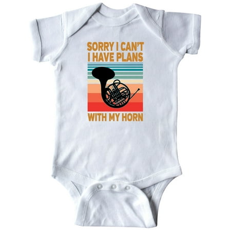 

Inktastic French Horn Music I Have Plans With My Horn Gift Baby Boy or Baby Girl Bodysuit