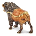 thumbnail image 3 of Luxury Giftware by Jere Bejeweled BOVID Buffalo Trinket Box with Matching 18 inch Necklace, 3 of 5