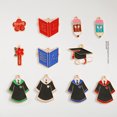 thumbnail image 5 of Dibujos animados Estudiante Graduación Temporada Creativa Soltero Ropa Sombrero Libro Mágico Lápiz Pequeño Colgante Recuerdo Accesorios, 5 of 5