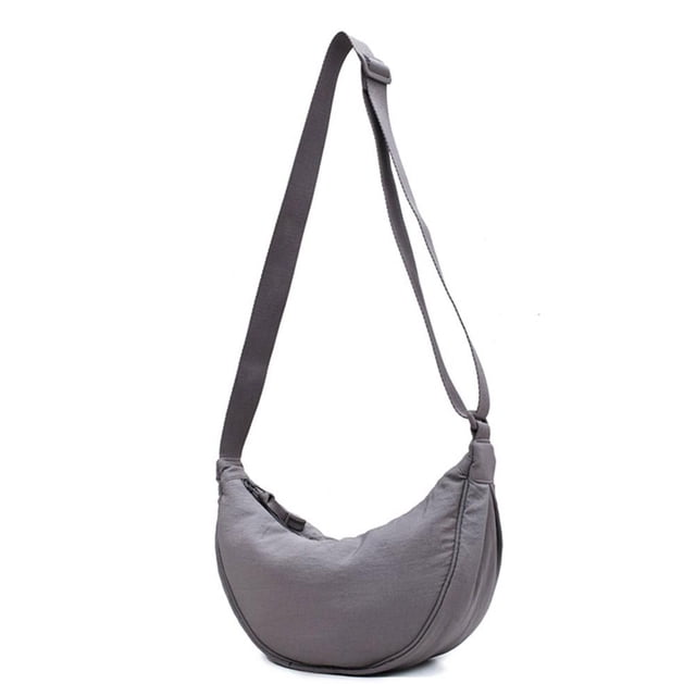 Bolsa Bolso cruzados simples Moda Mujer Bolsas de bolas de masa hervida Portátil Suave para el trabajo (Gris)