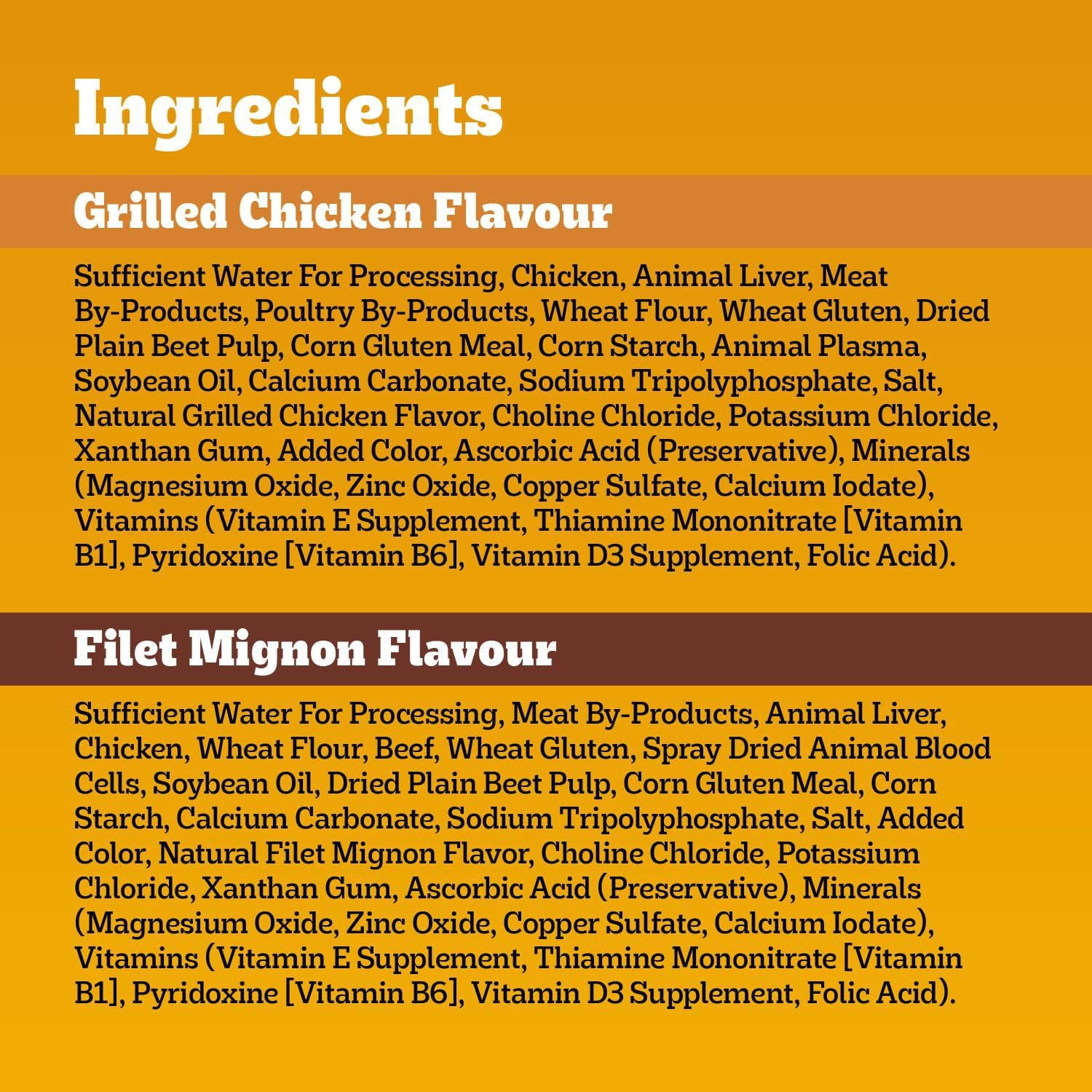 Pedigree Adult Wet Dog Food Choice Cuts in Gravy Filet Mignon and Grilled Chicken Flavour Pouch Variety Pack, 8x100g