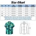 thumbnail image 2 of Mens Shirts Casual Stylish Loose Fit Male Summer Hawaii Beach Tree Print Short Sleeve Turn Down Collar Button Shirt Graphic Y2K, 2 of 4