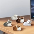 thumbnail image 5 of Simulation Fox Toy Furs Squatting Fox Model Home Decoration Animals World Collectible Gift for Animal Lovers (Fox-Brown), 5 of 8