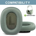 thumbnail image 2 of Almohadillas de repuesto SOPROM para auriculares Airpods Max, color verde, 2 of 6
