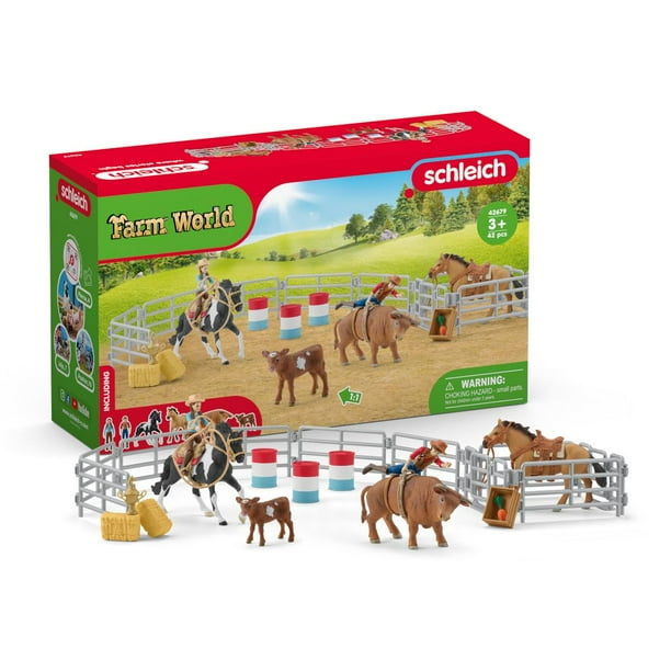 Playset Schleich Rodeo Show de 42 piezas con juguetes de vaquero y vaquera