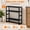 Black 2pack, variant on Extra Large Bamboo Towel Rack with Adjustable Height Floating Shelf Over Toilet Bathroom Storage Organizer with Towel Bar for Small Spaces