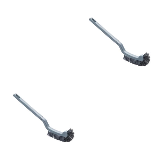 Ounissouiy Herramienta de curvada con ranura para cepillo de baño, cepillo para quitar manchas de mango largo de plástico colgante, blanco Type1 NO1 Ounissouiy CBP042972
