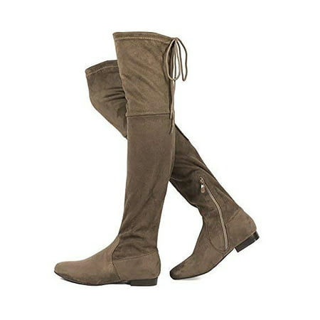 

Women‘s Faux Suedes Over The Knee Thigh High Flat Boots Women‘s Footwear