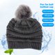 thumbnail image 3 of Gorro de punto para mujer Gorro de calavera con forro de terciopelo térmico (gris oscuro) Tmvgtek Para estrenar, 3 of 9