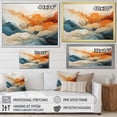 thumbnail image 4 of Designart "Vibrant River Ink Fusion" Abstract Marble Canvas Art Print, 4 of 7