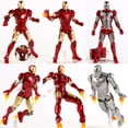 thumbnail image 2 of Marvel Iron Man Mark II III IV V V VI Bros2 3 4 5 6 PVC figura de acción juguete de modelos coleccionables Original auténticoMK VI con luz zhangyuxiang unisex, 2 of 2