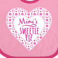 thumbnail image 4 of Inktastic Mimi's Sweetie Pie with Pink Hearts Boys or Girls Baby Bib, 4 of 4