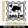 thumbnail image 2 of Spain Passport Travel Self-Inking Rubber Stamp Ink Stamper - Fuchsia Ink - Small 1 Inch, 2 of 7