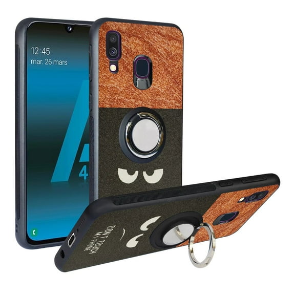 Labanema Samsung Galaxy A40 2019 /A405 Case with 360 Degree Rotating Ring Stand, Support Magnetic Car Mount, Protective Cover for Samsung Galaxy A40 2019 /A405 (Big Eyes)
