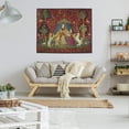 thumbnail image 3 of The Lady and the Unicorn Desire Wall Tapestry, 3 of 9