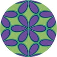 thumbnail image 1 of Ahgly Company Machine Washable Indoor Round Transitional Purple Amethyst Purple Area Rugs, 8' Round, 1 of 7