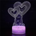 thumbnail image 1 of Valentine's Day Love Rose Flower Department 3d Small Night Lamp Creative Acrylic Led Visual Atmosphere Small Table Lamp, 1 of 1