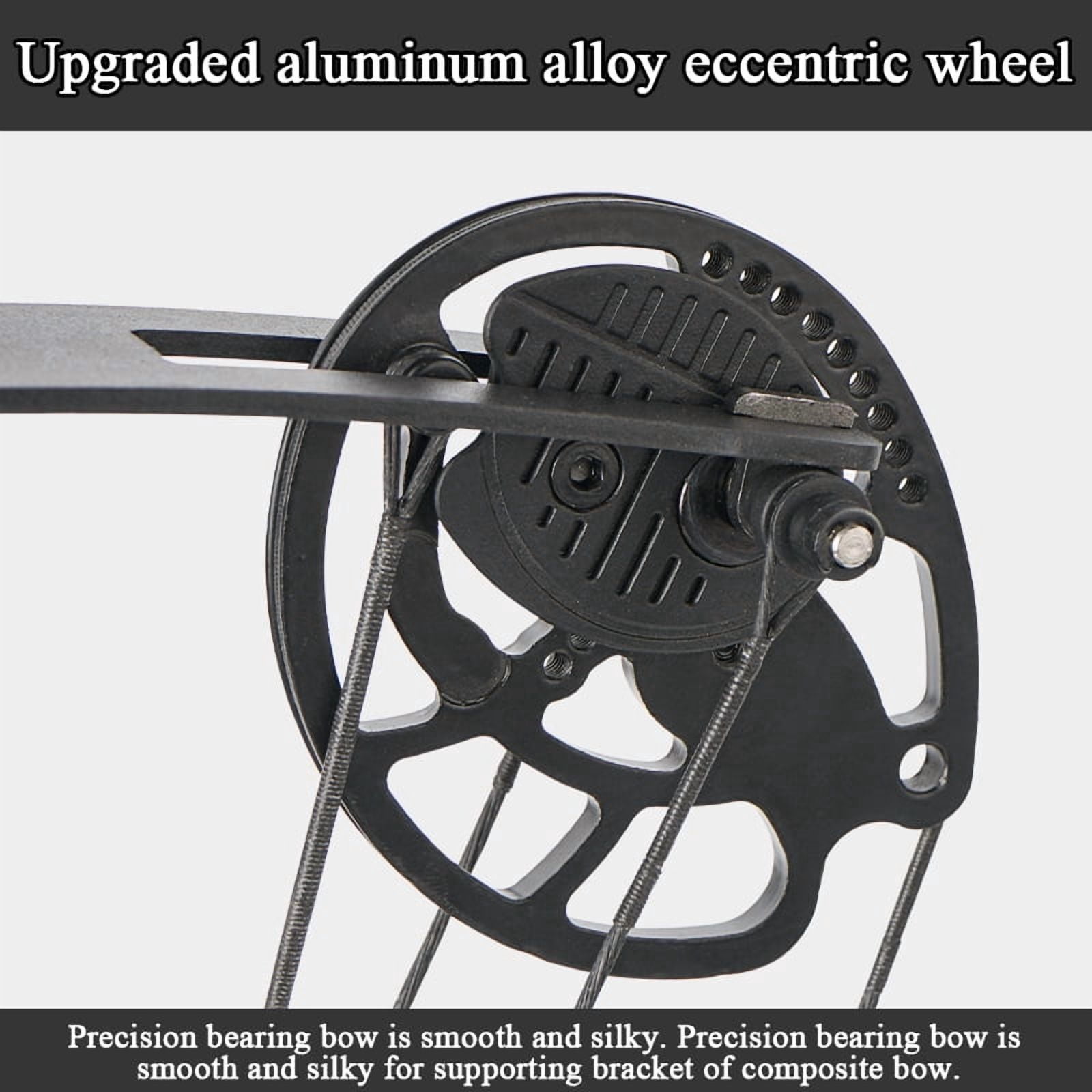 Runzkzy All-metal Composite Bow 50-shot Steel Ball Bow Adult Mechanical Pulley Long Pole Slingshot