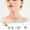 Silver, variant on Alloy Post Faux Diamond Heart Solitaire Pendant Halo Necklace Ear Stud Ring Set for Women Valentine's Day Gift